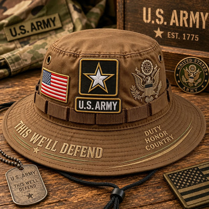 🇺🇸 Last Day Promo: 49% OFF 🎖️ - U.S. Army This We'll Defend Tribute Boonie Hat