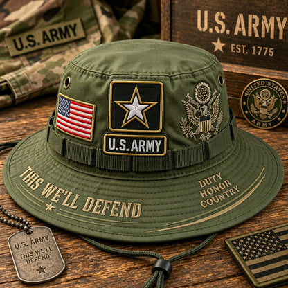 🇺🇸 Last Day Promo: 49% OFF 🎖️ - U.S. Army This We'll Defend Tribute Boonie Hat