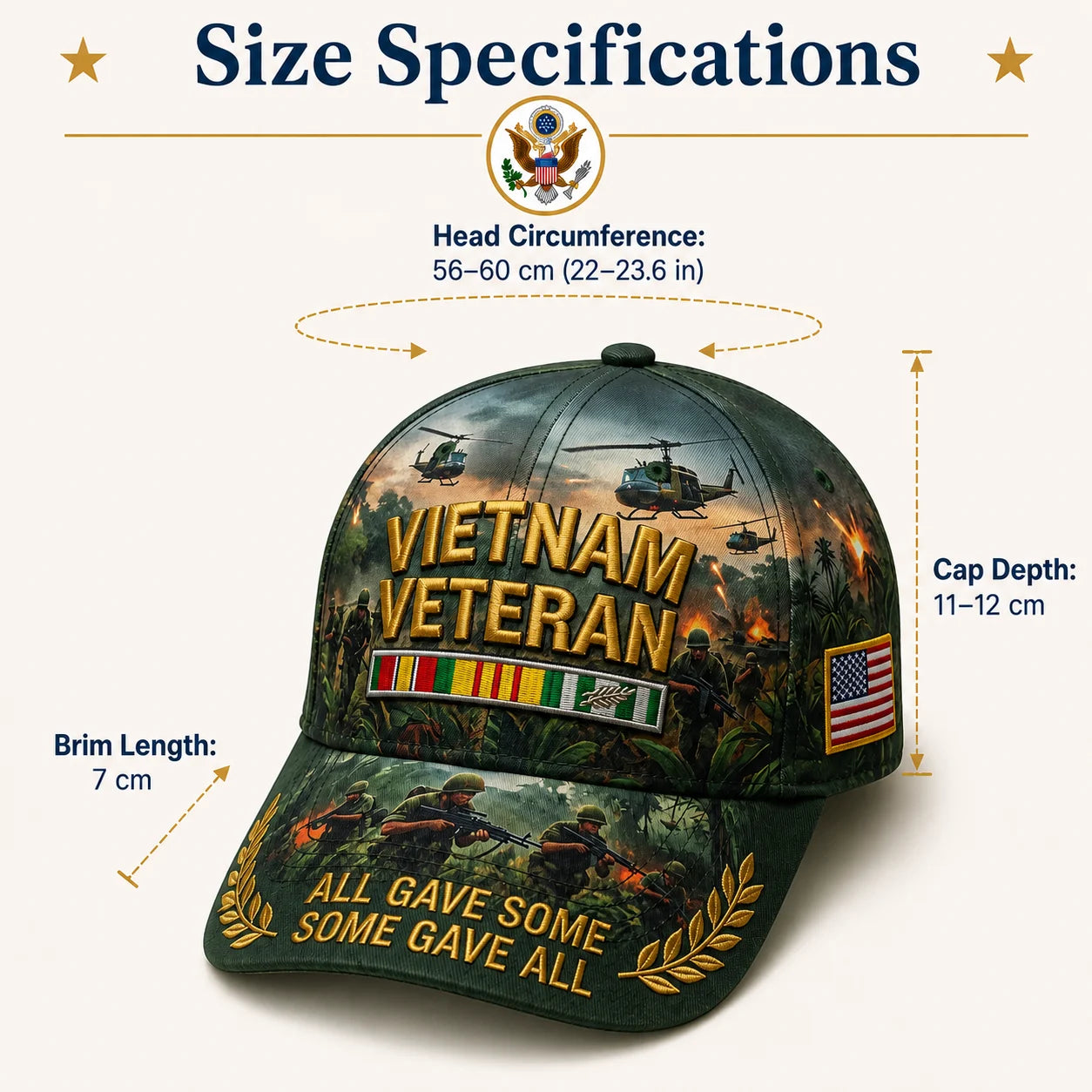 🇺🇸 Last Day Promo: 49% OFF 🎖️ - Vietnam Veteran All Gave Some, Some Gave All Tribute Cap