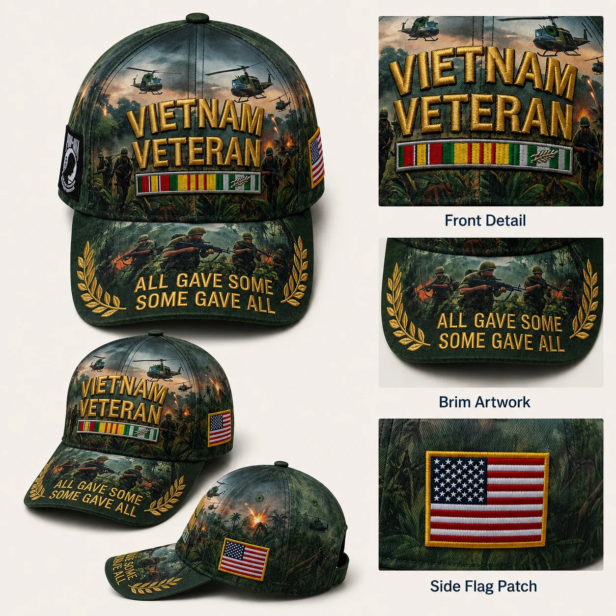 🇺🇸 Last Day Promo: 49% OFF 🎖️ - Vietnam Veteran All Gave Some, Some Gave All Tribute Cap