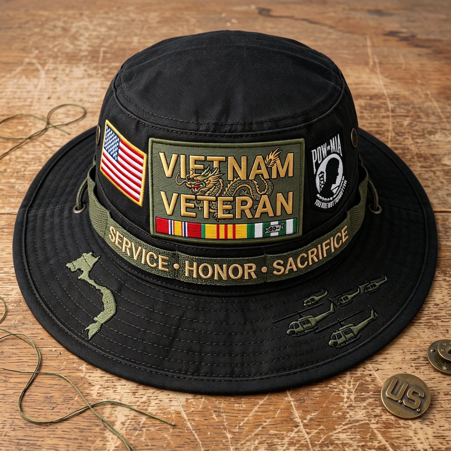 🇺🇸 Last Day Promo: 49% OFF 🎖️ - Vietnam Veteran Tribute Boonie Hat