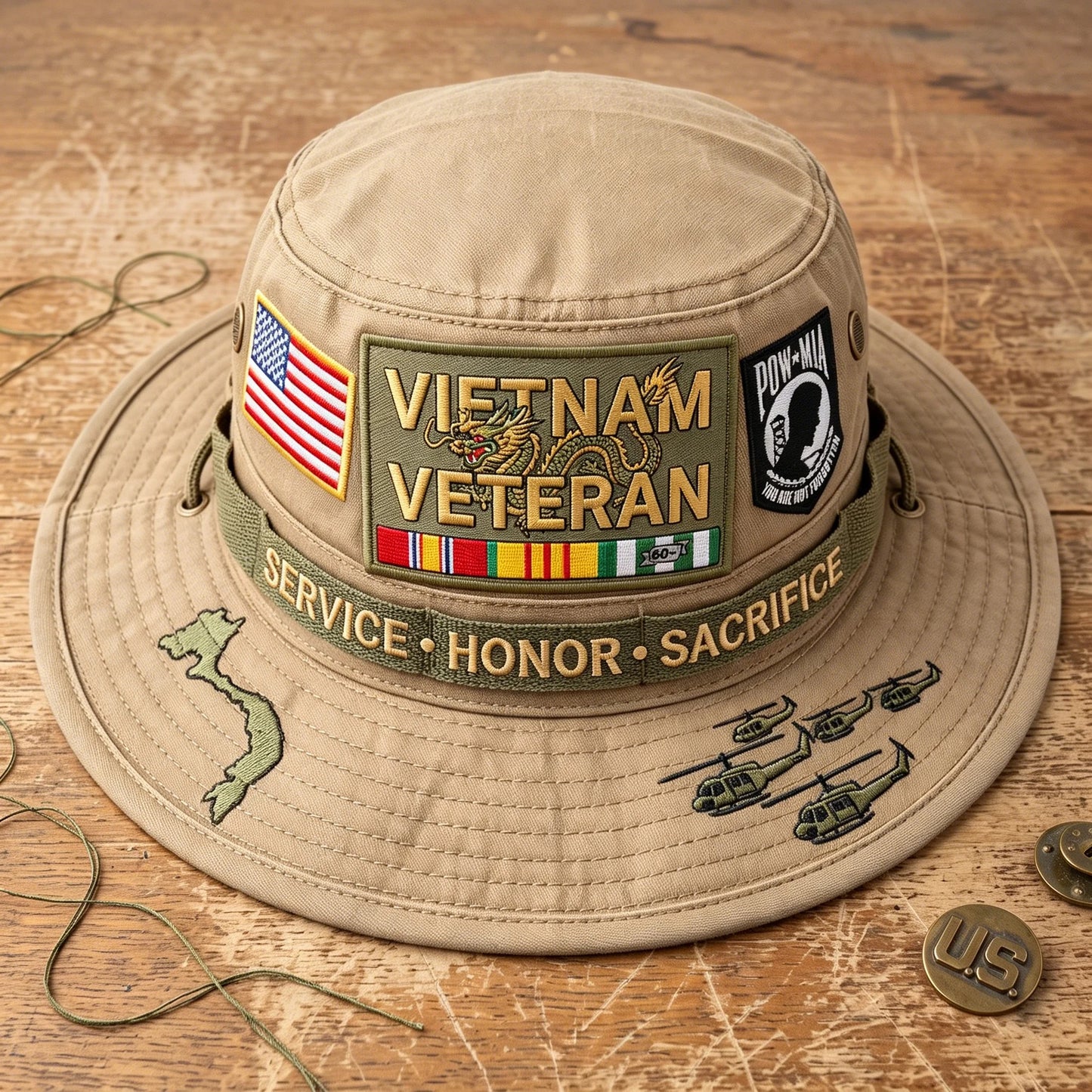 🇺🇸 Last Day Promo: 49% OFF 🎖️ - Vietnam Veteran Tribute Boonie Hat