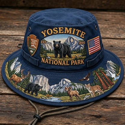 🇺🇸 Last Day Promo: 49% OFF 🐻 -Yosemite National Park Adventure Boonie Hat