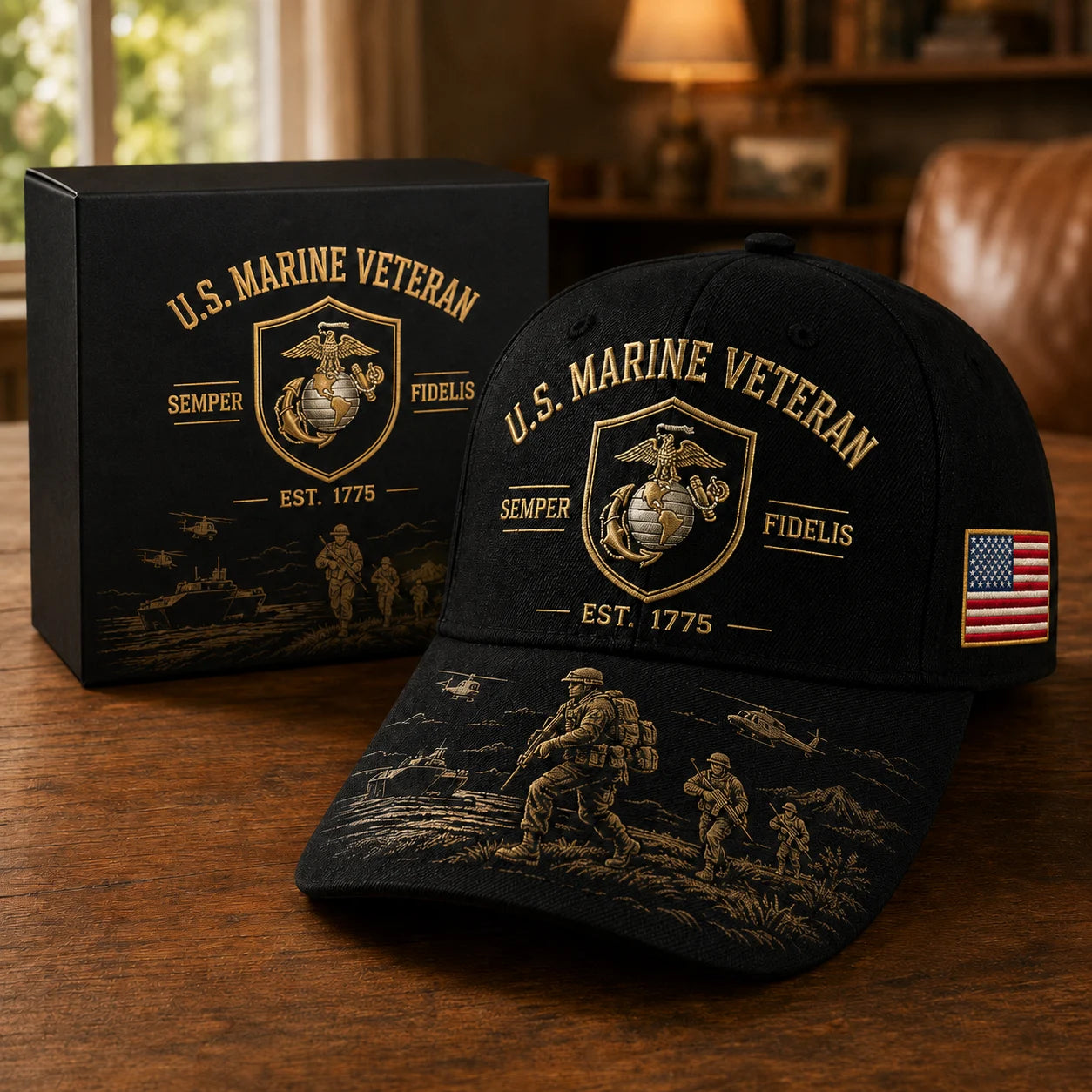🏆Last Day Promo: 49% OFF! 🎖️U.S. Marine Veteran Semper Fidelis Commemorative Cap