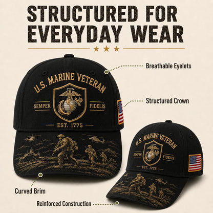 🏆Last Day Promo: 49% OFF! 🎖️U.S. Marine Veteran Semper Fidelis Commemorative Cap