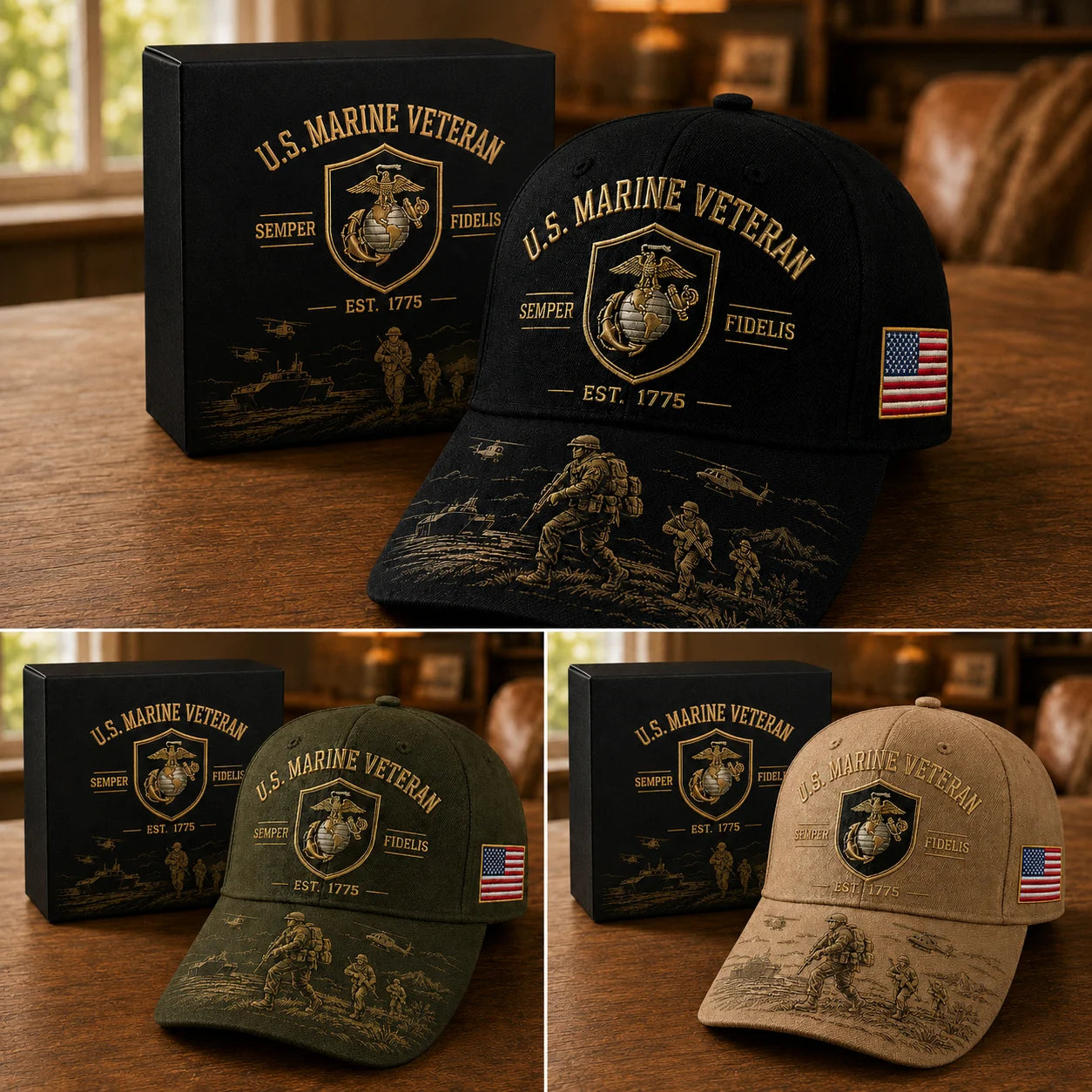🏆Last Day Promo: 49% OFF! 🎖️U.S. Marine Veteran Semper Fidelis Commemorative Cap