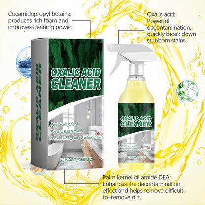 💞50K+ SOLD!💥🔬 【CLEARANCE!】✨✨ Buy 3 Free 2 - 🚽 Oxalic Acid Cleaner, Multipurpose Stain Remover Spray for Bathroom