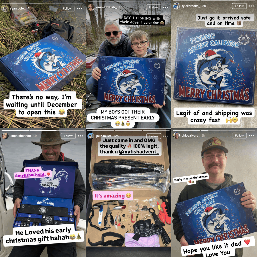 🎁Deluxe Fish Advent Calendar 24 Days🐟Upgrade Packaging