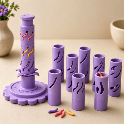 Modular Clay Bloom Maker with 9 Shaping Sleeves – DIY Flower Forming Tool