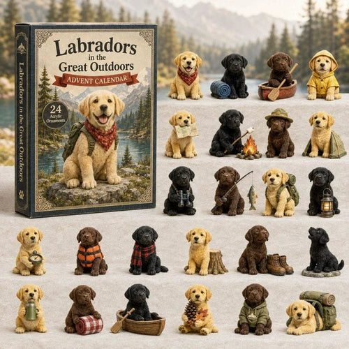 CHRISMAST KICKOFF 48% OFF - 2026 Mountain Forest Backpack Labrador Blind Box - 24-Day Festive Countdown, Acrylic Charms Blind Box - Gift For Dog Lovers