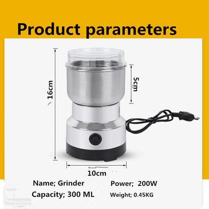 🌿 High-Speed Stainless Steel Grinder – Fresh Spice, Grain & Coffee Grinding ⚡