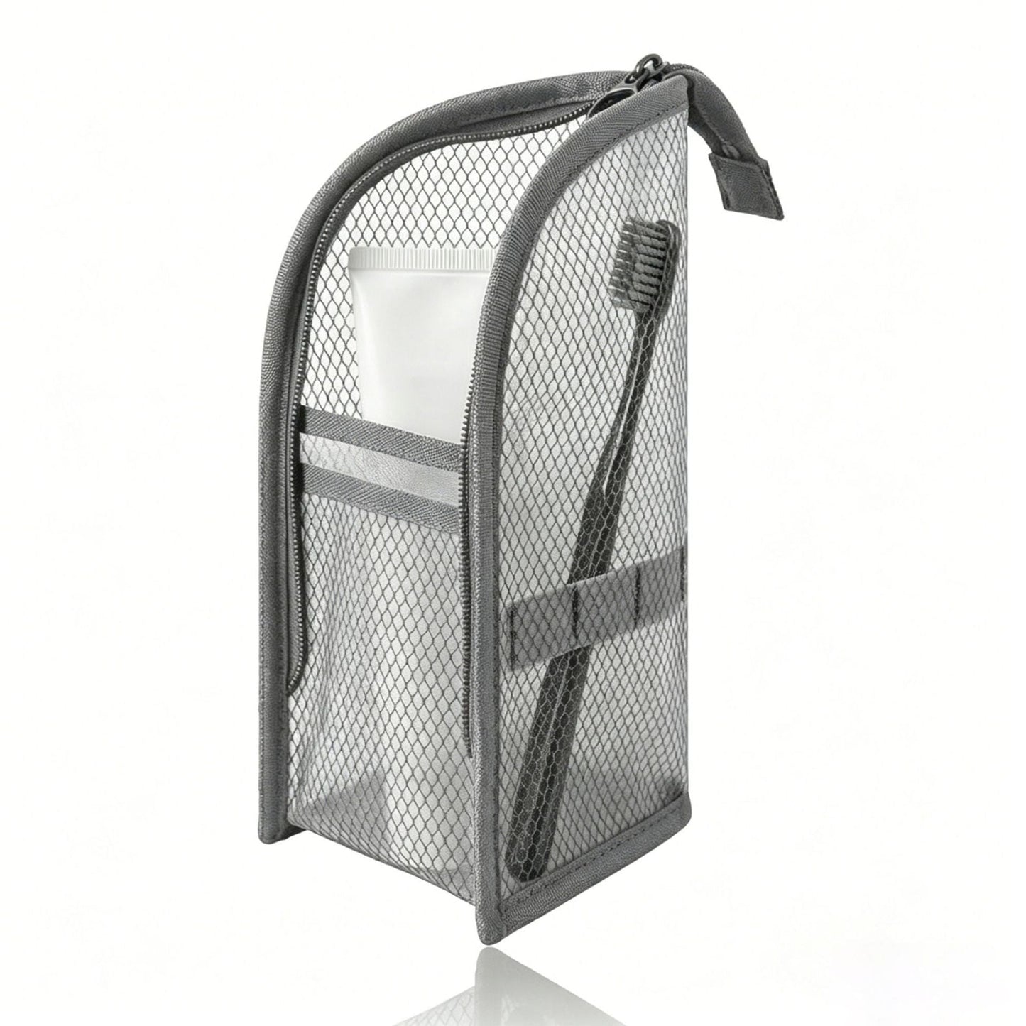 🧼 2-Pack Portable Quick-Dry Mesh Toiletry Bags – Hanging Travel Organizers with Toothbrush Slots!!!