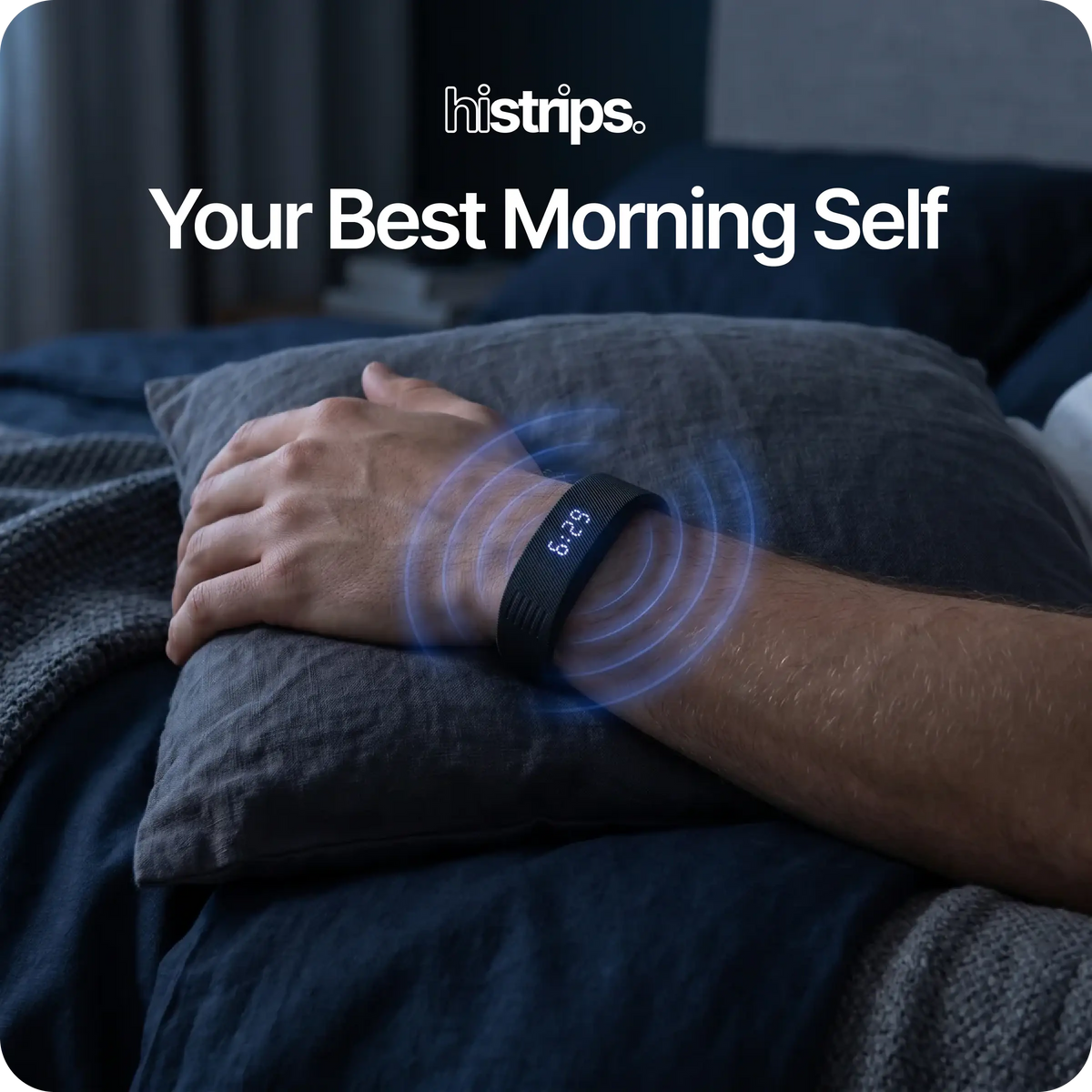 ⌚  Silent Vibration Alarm Clock - Wrist-Worn Wake-Up Device for Heavy Sleepers