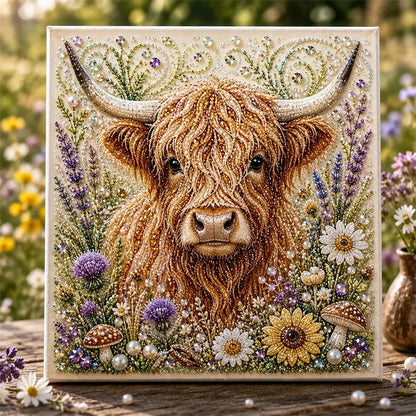 🐾🌿 Premium 3D Pearl Animal Wall Art Kit | Luxury Flocked Canvas with Scratch-Resistant Non-Fading Pearl Beads DIY Nature-Inspired Decor ✨