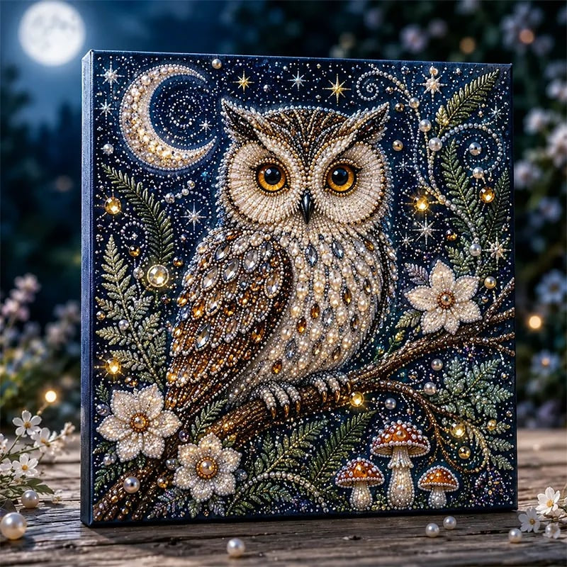🐾🌿 Premium 3D Pearl Animal Wall Art Kit | Luxury Flocked Canvas with Scratch-Resistant Non-Fading Pearl Beads DIY Nature-Inspired Decor ✨