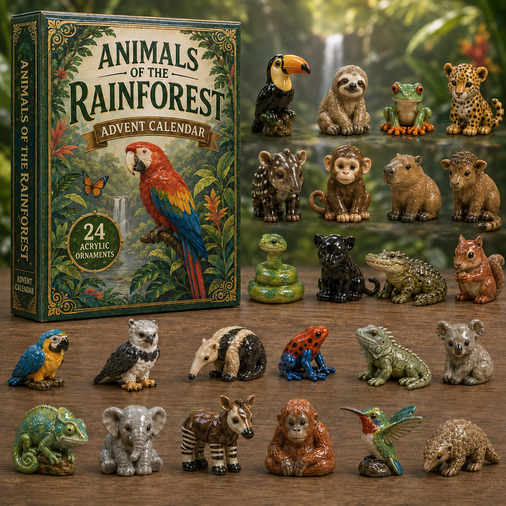 Rainforest Animals Life Advent Calendar 2026 - 24-Day Festive Countdown