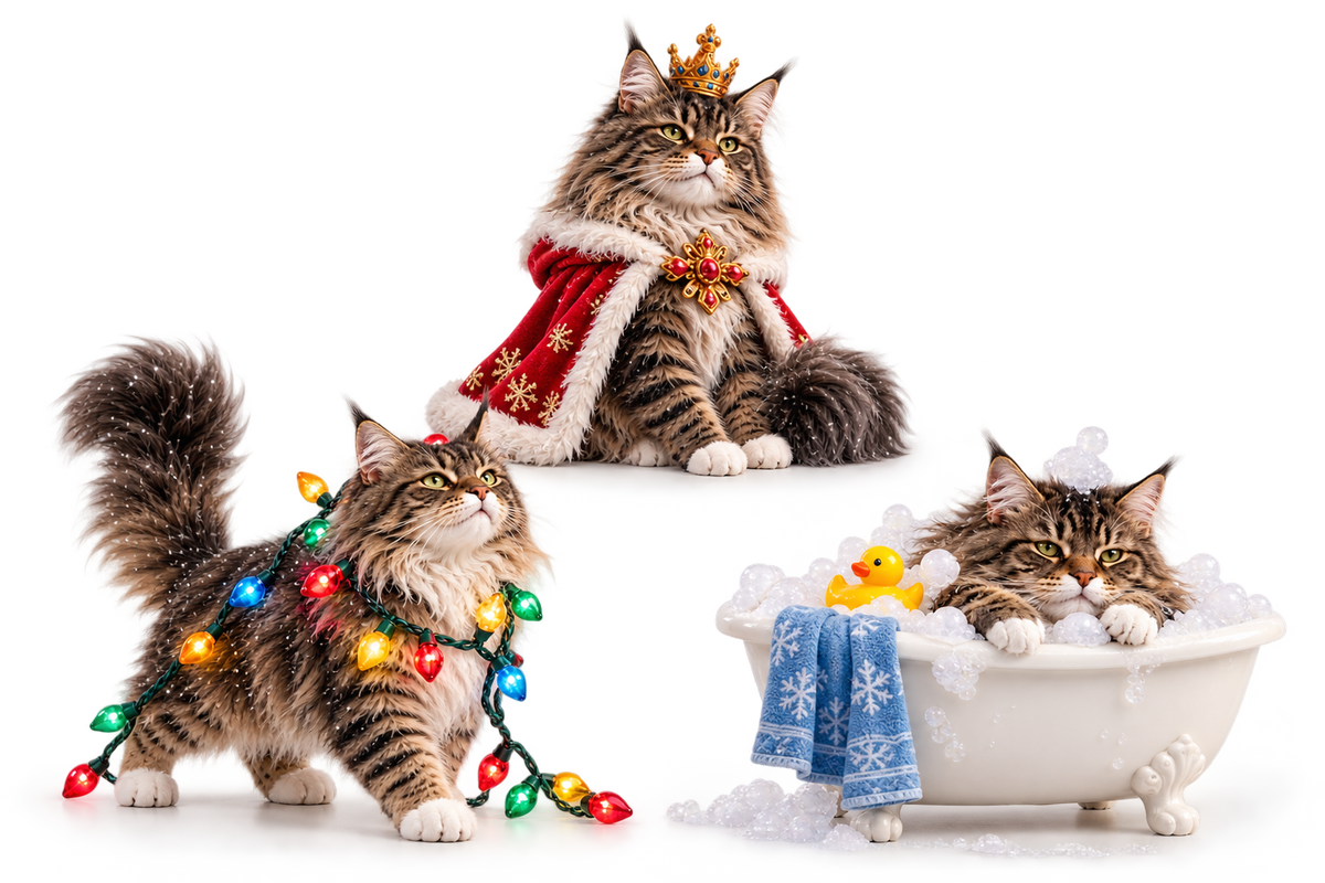 👑🐱 ROAR! One Bite and Christmas Is Mine! 2026 Maine Coon Christmas Box – 24 Days of Furry Royal Mischief!