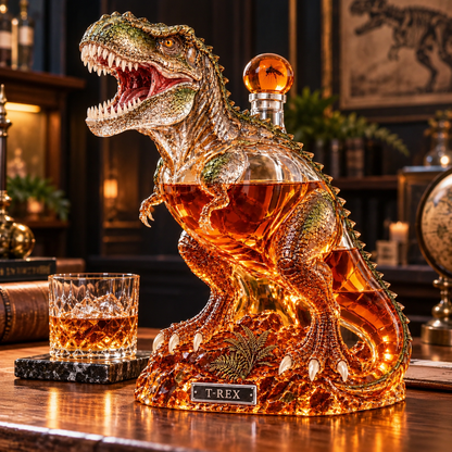 🦖T-Rex Glass Whiskey Decanter