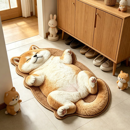 Chubby Tabby Cat Shaped Rug 🐱🤎