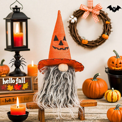 Handcrafted Halloween Cute Collectible Figurine Gnome Plush