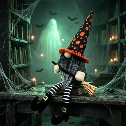 Handcrafted Halloween Cute Collectible Figurine Gnome Plush