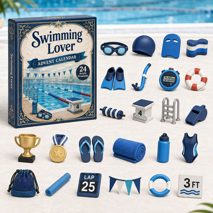 Swimming Lover Advent Calendar 2026 – 24 Acrylic Charms