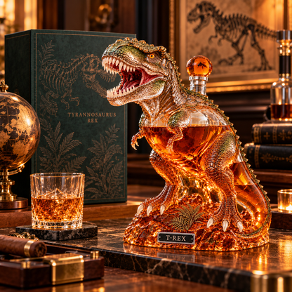 🦖T-Rex Glass Whiskey Decanter
