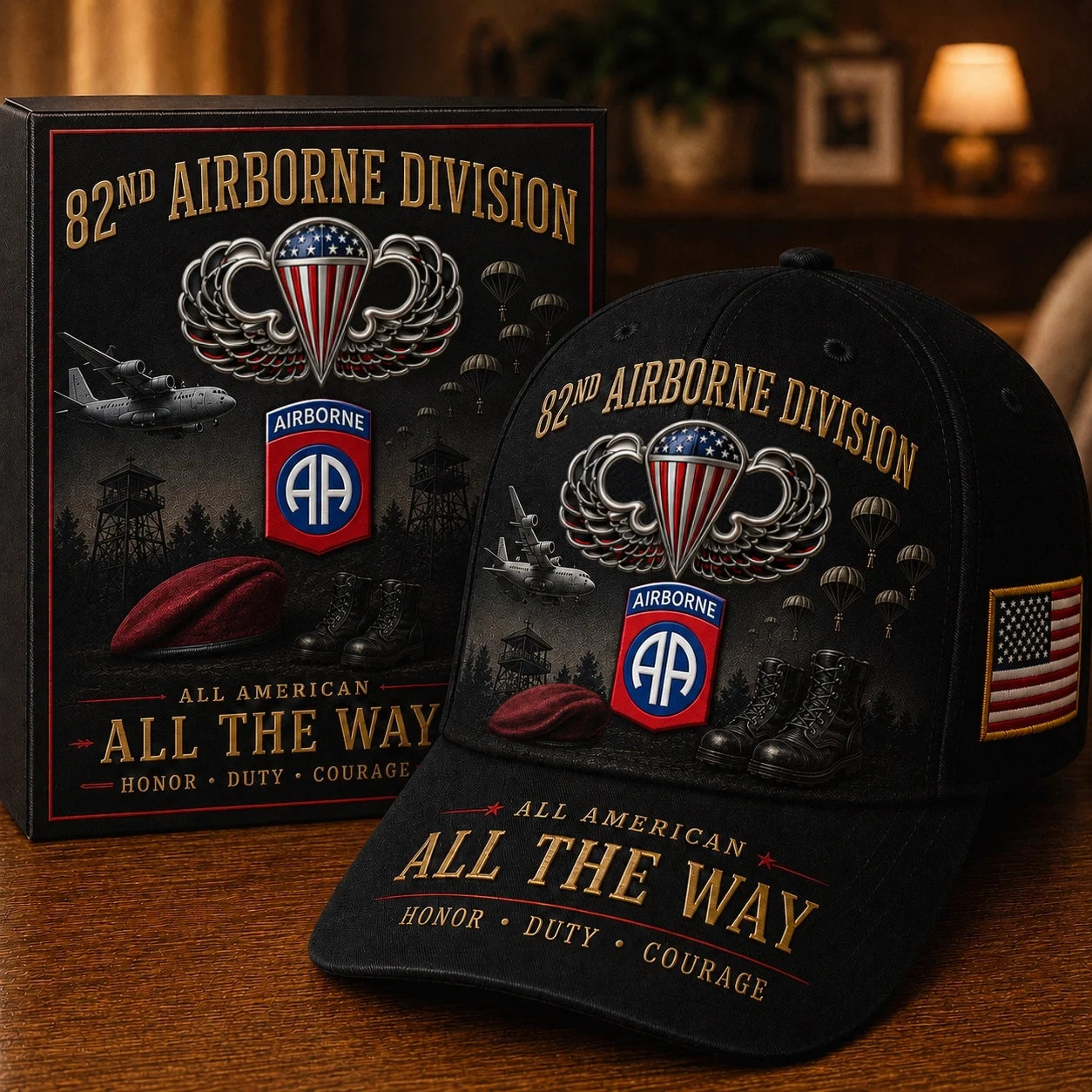 🪂✈️U.S. Army Airborne Units “All the Way” Tribute Cap