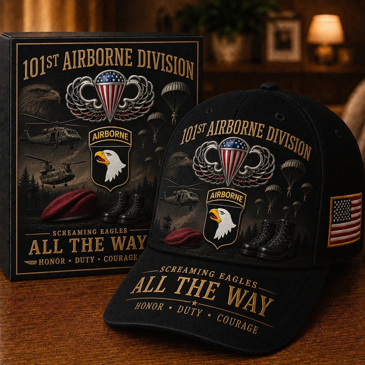 🪂✈️U.S. Army Airborne Units “All the Way” Tribute Cap