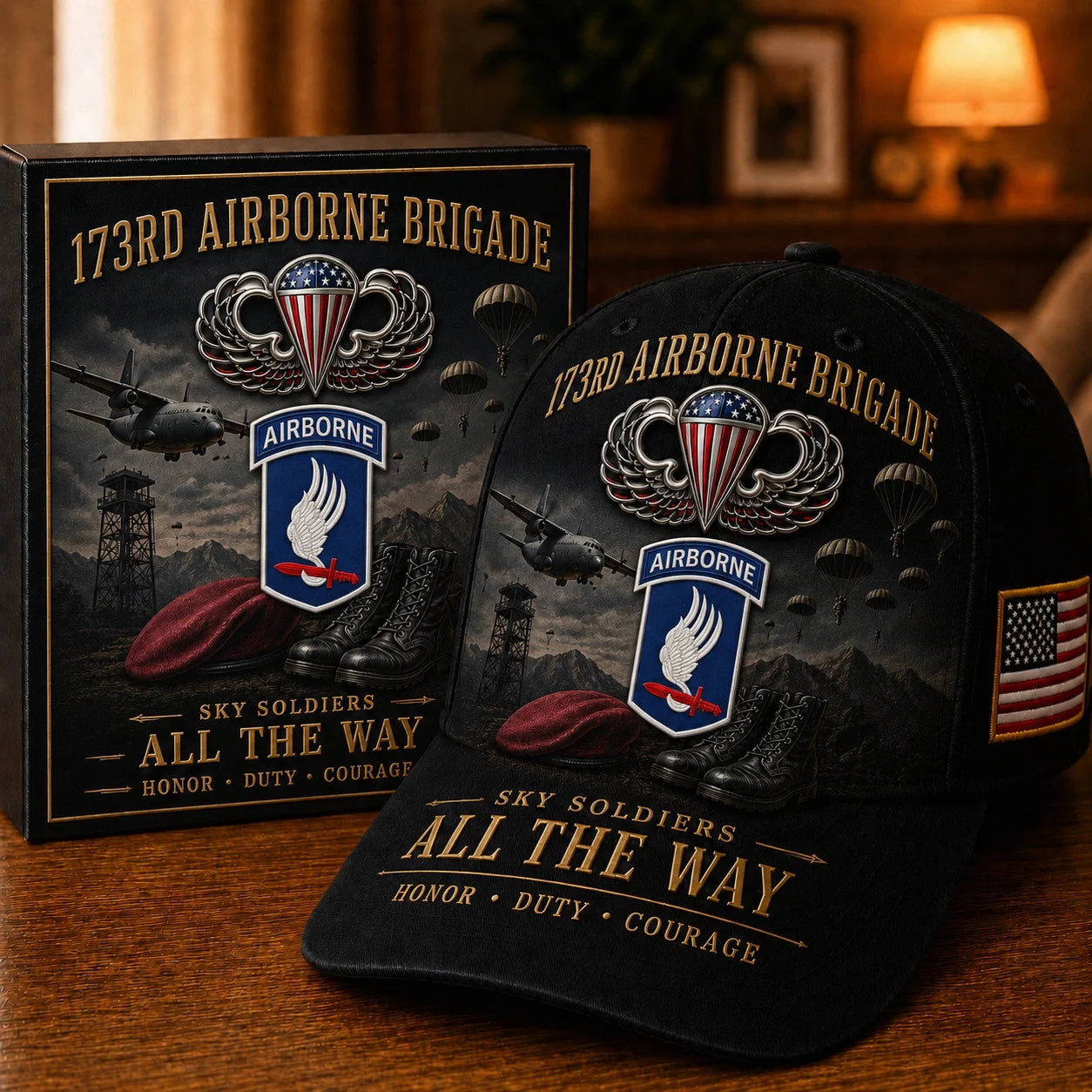 🪂✈️U.S. Army Airborne Units “All the Way” Tribute Cap
