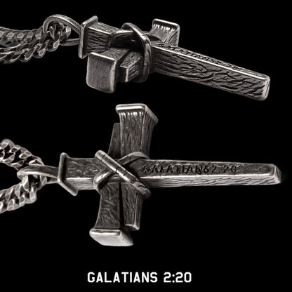 Nailed to the Cross Galatians 2:20 Necklace