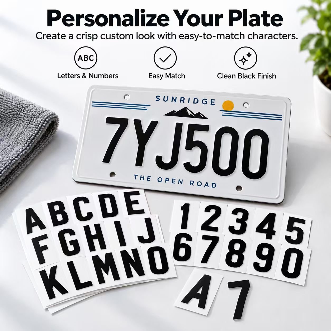 License plate protective film