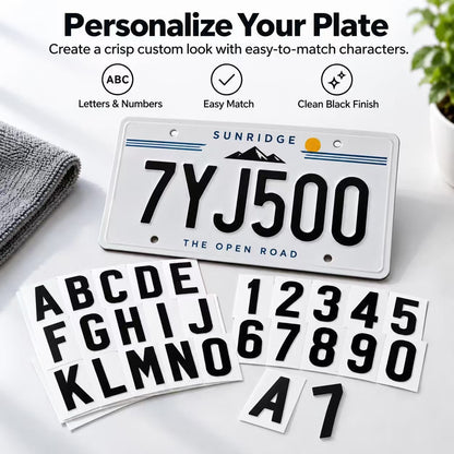 License plate protective film