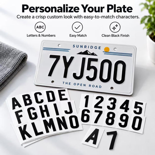 License plate protective film