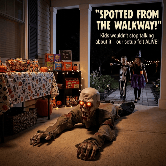 🧟‍♂️ Voice-Controlled Electric Crawling Ghost with Led Eye