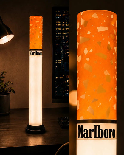 🔥 HOT SALE 🔥🚬 Cigarette Tube Shaped Style Floor Lamp | Retro Industrial Novelty Ambient Light