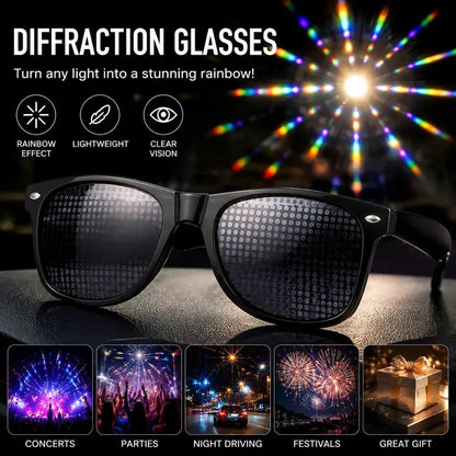 Dollar Sign Diffraction Glasses – Fun Light Effect Party Glasses