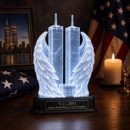 🪽 9/11 Twin Towers Memorial Light A Tribute to 2,977 Lives Lost — Forever Remembered, Forever Honored