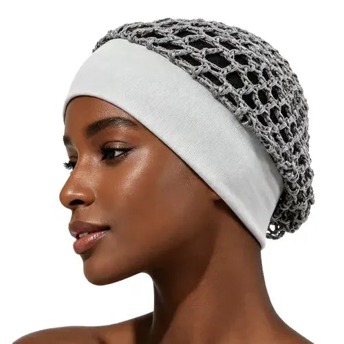 🌹🌙 3-Piece Stretchy Wide-Edge Sleeping Cap Set