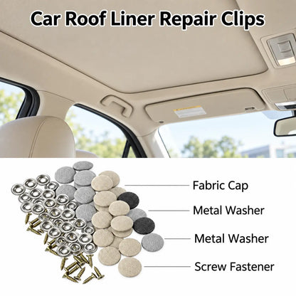 50 Pack Car Roof Headliner Repair Buttons, Fabric Covered Retainer Screws 🚗 - image 6