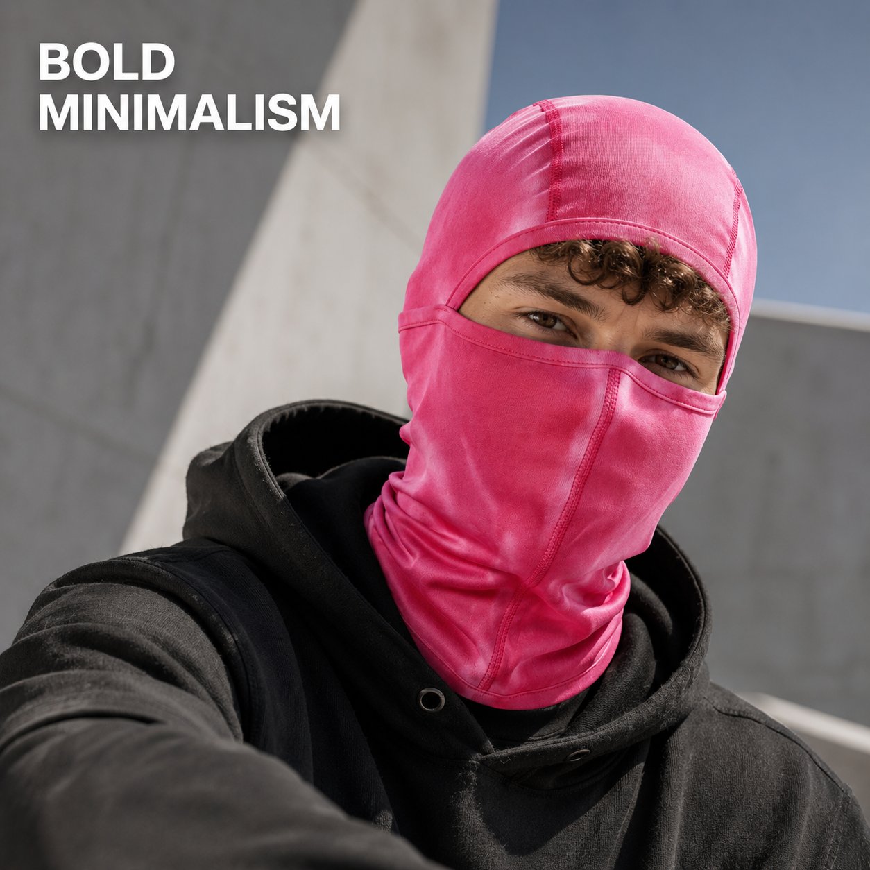 Outdoor Gradient Temperature-Sensitive Color-Changing Balaclava