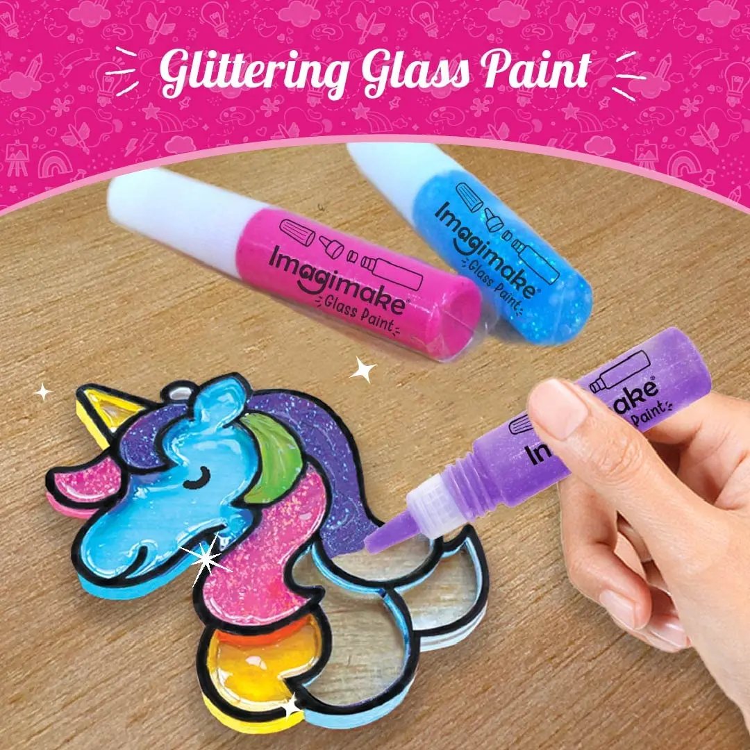 DIY Princess & Unicorn Stained Glass Kit – Create Magical Window Art That Shines