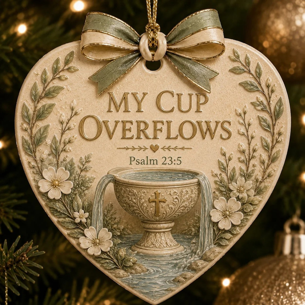 ⏳ Last Day 49% OFF – ✝️ Christian Scripture Ceramic Heart Ornament Collection | 9 Faith-Inspired Designs with Bible Verses, Elegant Ribbon & Timeless Christmas Details ❤️✨