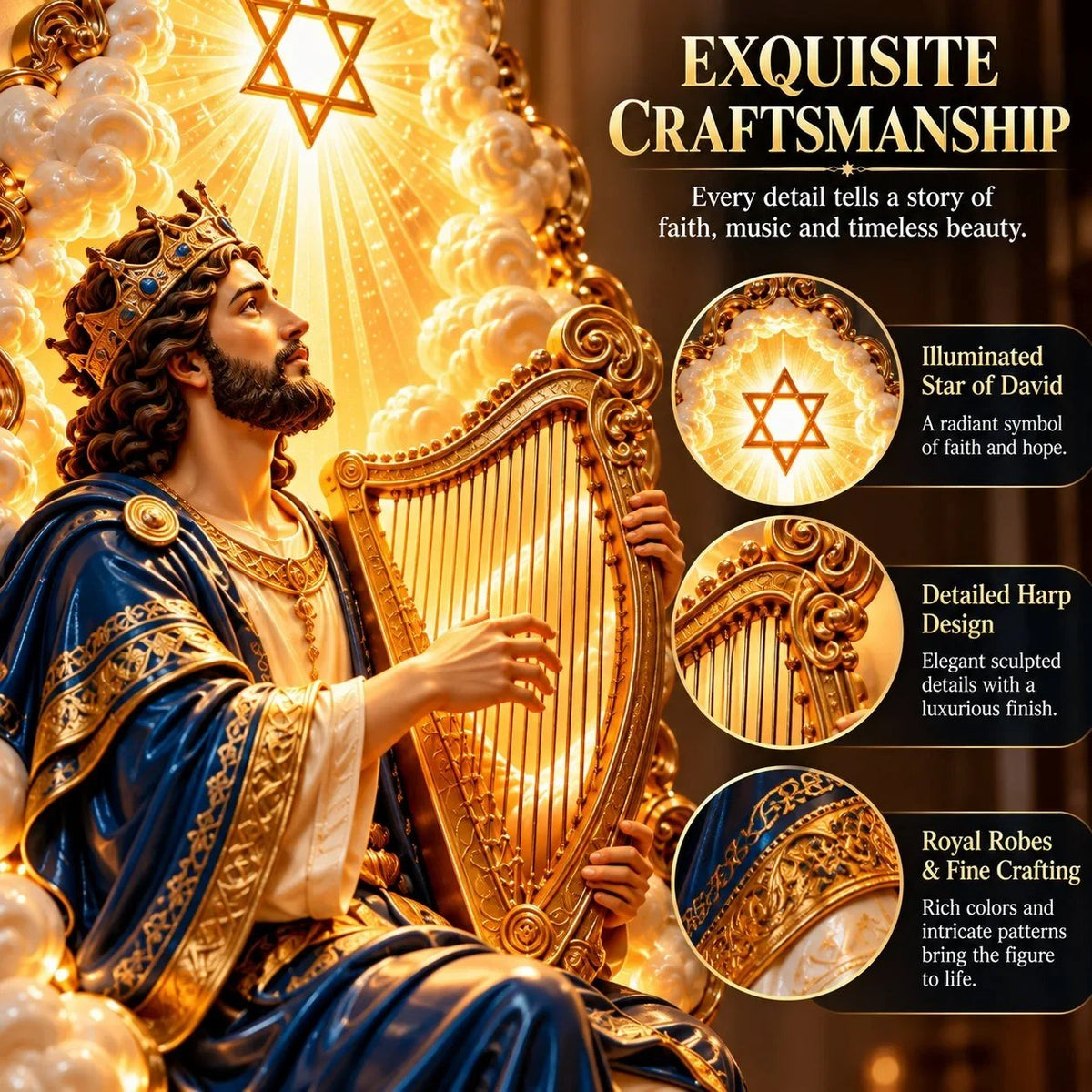 ✡️ Light of the High Priest | Illuminated Jewish Heritage Wall Art ✨