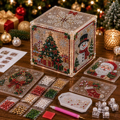 🎄✨3D Christmas Diamond Painting Gift Box DIY Kit