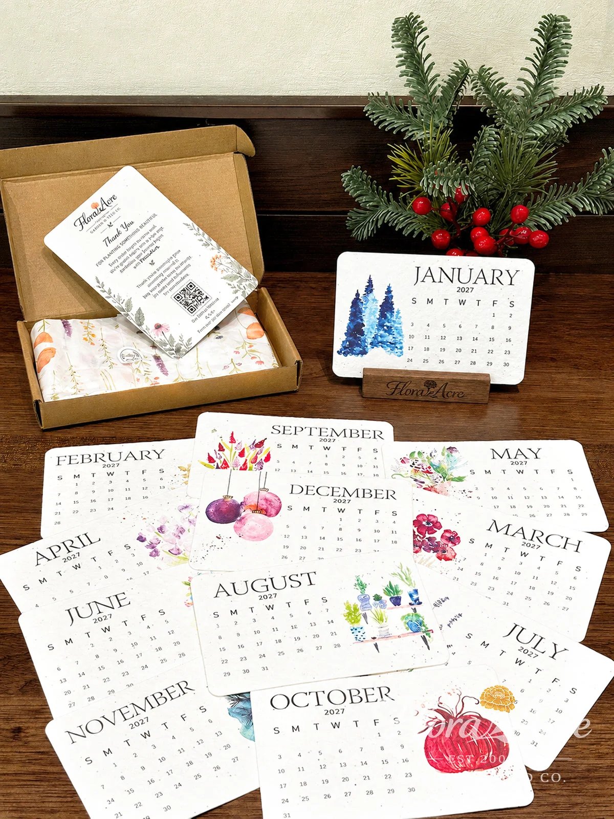🌱Eco-Friendly Plantable “Timeless” Seed Calendar 2027 ✨ Plan • Plant • Grow • Enjoy