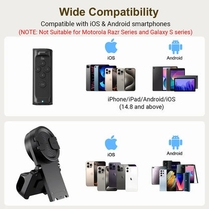 📱 Bluetooth Remote Control for TikTok Scrolling: Wireless Page Turner & Camera Shutter for Video Recording – Hands-Free Cellphone Accessory for iOS & Android
