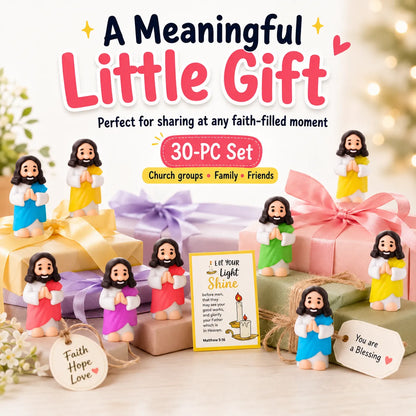 ✝️ Glow-in-the-Dark Little Jesus Mini Figure Collection | Colorful Faith-Inspired Keepsakes with Message Cards for Gifting, Sharing & Everyday Encouragement ✨