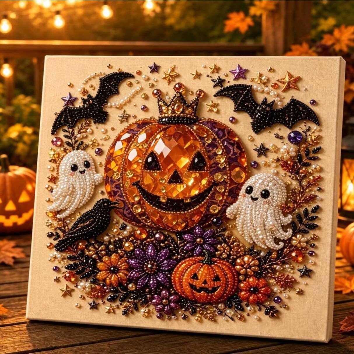Halloween Pearl Diamond Art DIY Kit—Buy 2 Free Shipping