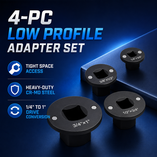 2026 Impact Socket Adapter Set - Low Profile, 4-Piece